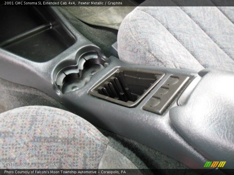 Pewter Metallic / Graphite 2001 GMC Sonoma SL Extended Cab 4x4