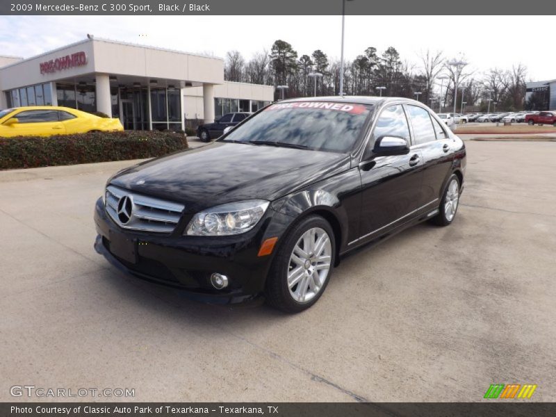 Black / Black 2009 Mercedes-Benz C 300 Sport