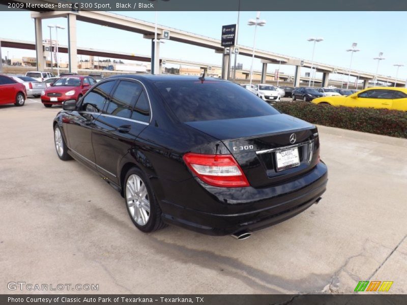 Black / Black 2009 Mercedes-Benz C 300 Sport