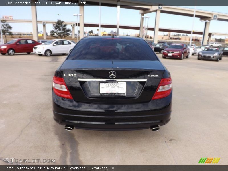 Black / Black 2009 Mercedes-Benz C 300 Sport