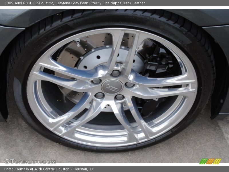 Daytona Grey Pearl Effect / Fine Nappa Black Leather 2009 Audi R8 4.2 FSI quattro