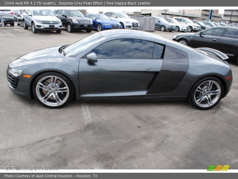 Daytona Grey Pearl Effect / Fine Nappa Black Leather 2009 Audi R8 4.2 FSI quattro