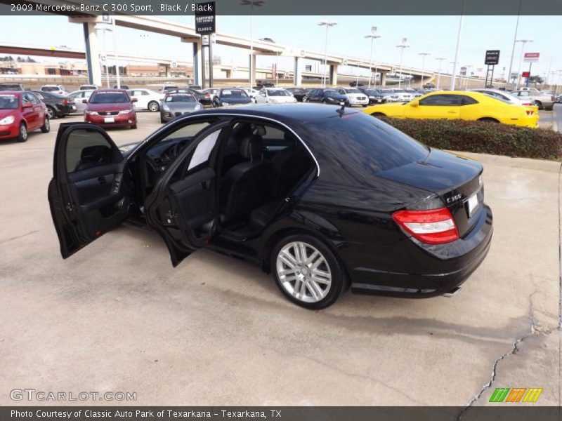 Black / Black 2009 Mercedes-Benz C 300 Sport