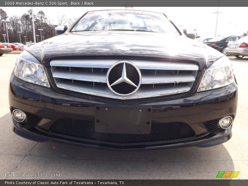 Black / Black 2009 Mercedes-Benz C 300 Sport