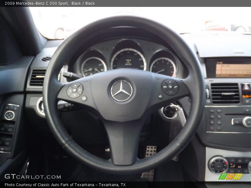 Black / Black 2009 Mercedes-Benz C 300 Sport