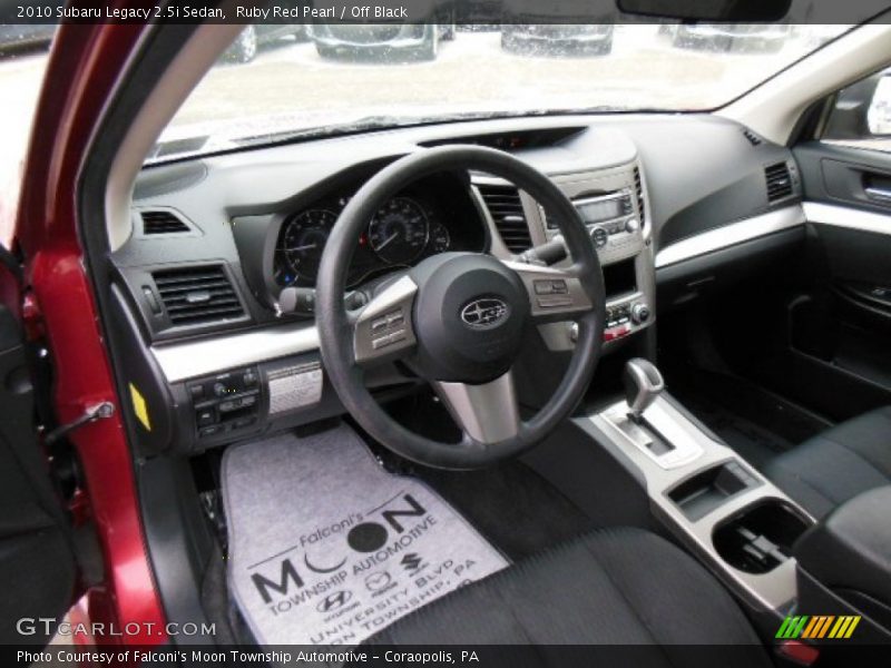 Ruby Red Pearl / Off Black 2010 Subaru Legacy 2.5i Sedan