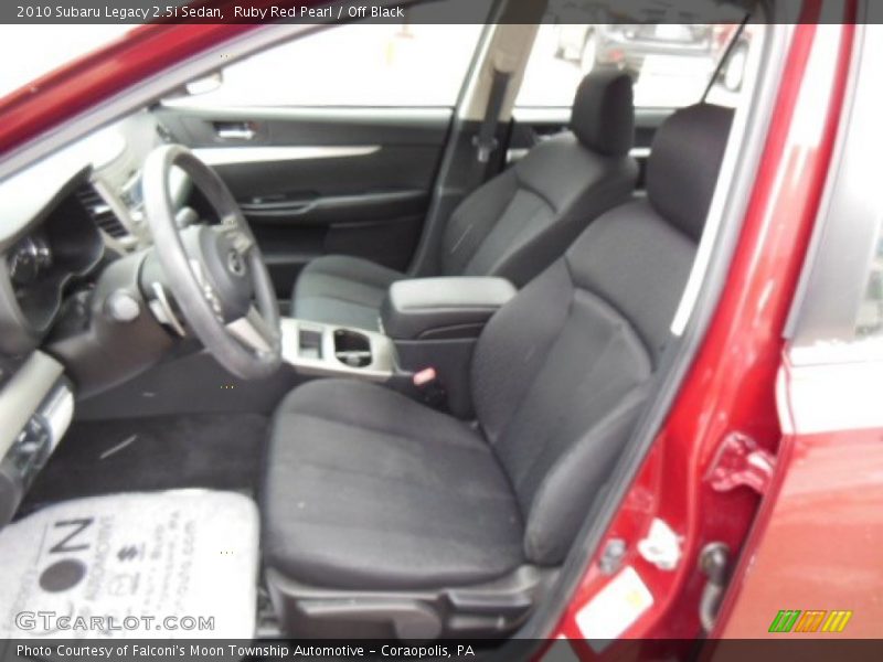 Ruby Red Pearl / Off Black 2010 Subaru Legacy 2.5i Sedan