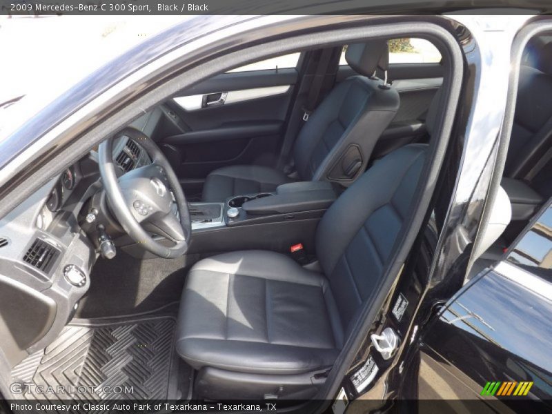 Black / Black 2009 Mercedes-Benz C 300 Sport