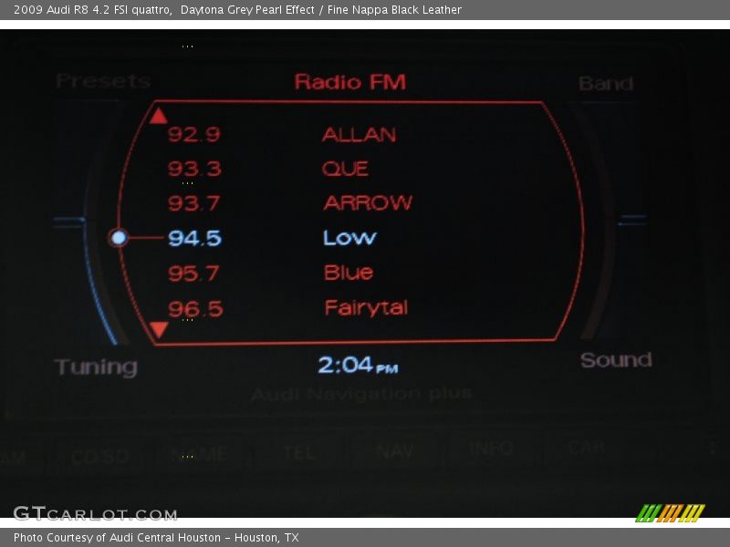 Daytona Grey Pearl Effect / Fine Nappa Black Leather 2009 Audi R8 4.2 FSI quattro