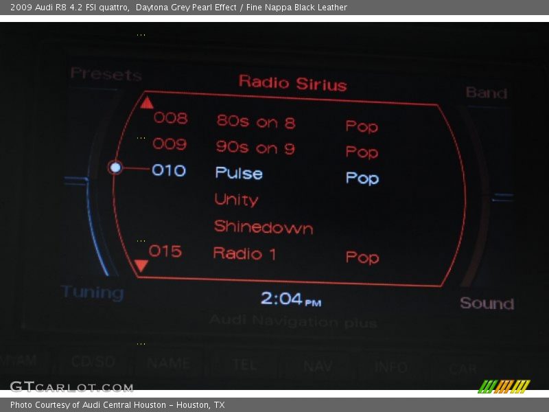 Daytona Grey Pearl Effect / Fine Nappa Black Leather 2009 Audi R8 4.2 FSI quattro