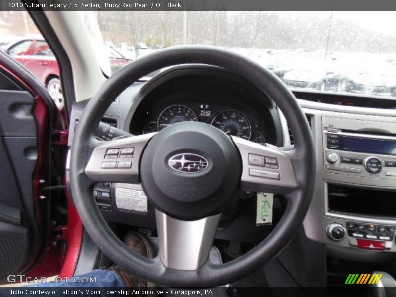 Ruby Red Pearl / Off Black 2010 Subaru Legacy 2.5i Sedan