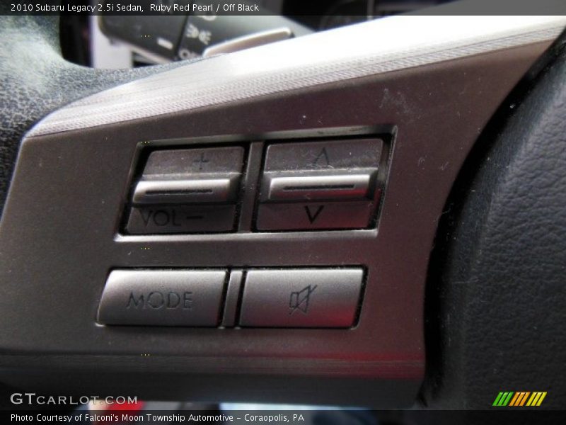 Ruby Red Pearl / Off Black 2010 Subaru Legacy 2.5i Sedan