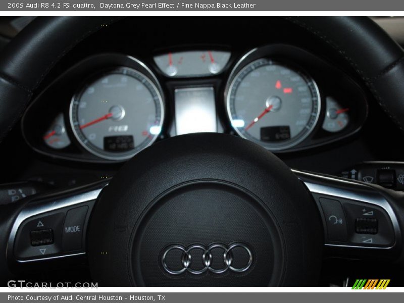 Daytona Grey Pearl Effect / Fine Nappa Black Leather 2009 Audi R8 4.2 FSI quattro