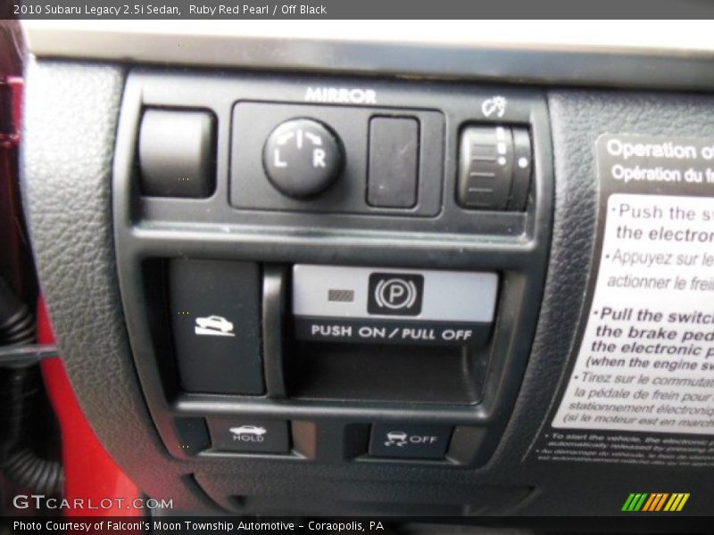 Ruby Red Pearl / Off Black 2010 Subaru Legacy 2.5i Sedan