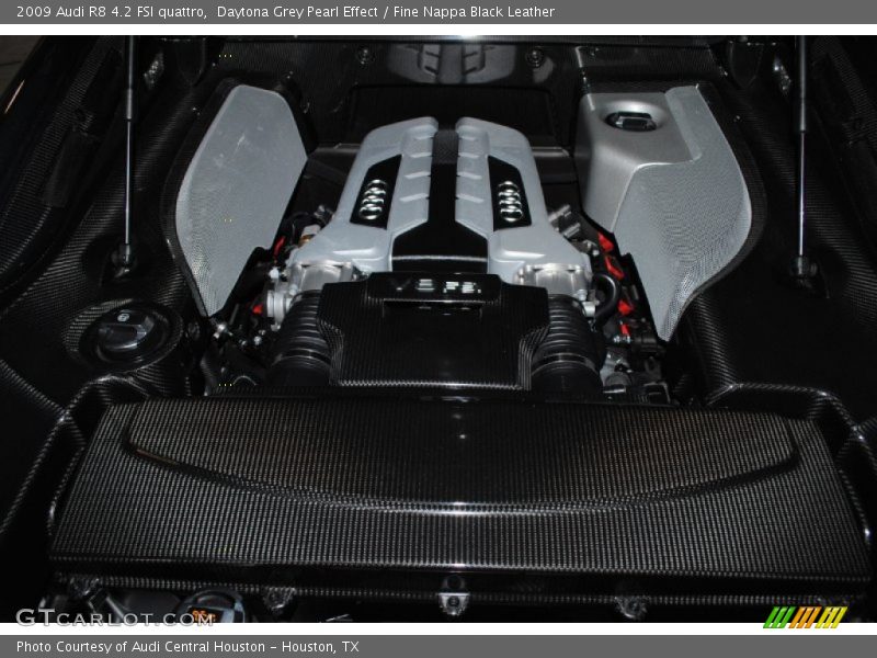 Daytona Grey Pearl Effect / Fine Nappa Black Leather 2009 Audi R8 4.2 FSI quattro