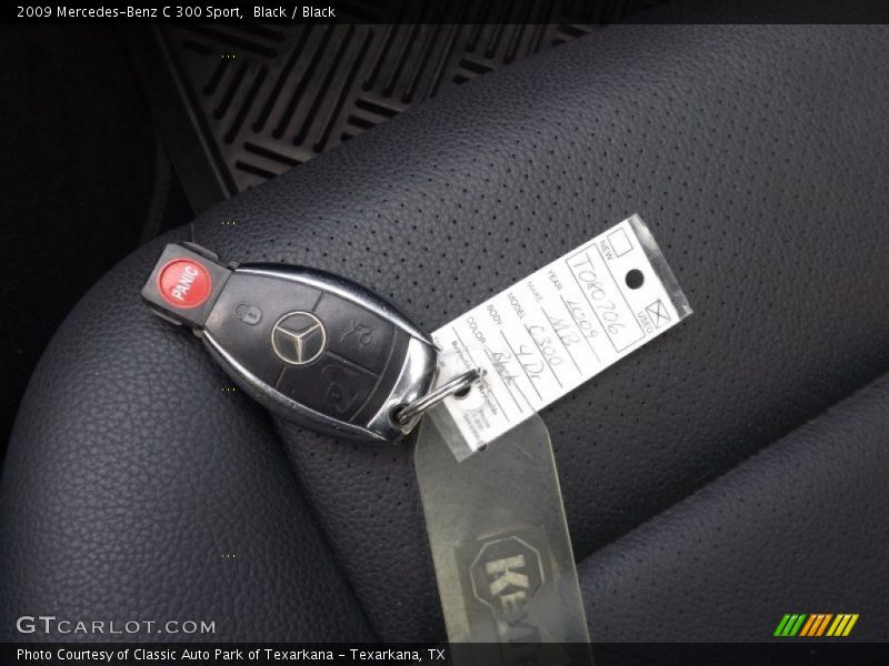 Black / Black 2009 Mercedes-Benz C 300 Sport