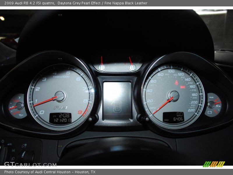 Daytona Grey Pearl Effect / Fine Nappa Black Leather 2009 Audi R8 4.2 FSI quattro