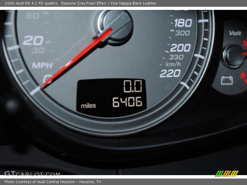 Daytona Grey Pearl Effect / Fine Nappa Black Leather 2009 Audi R8 4.2 FSI quattro
