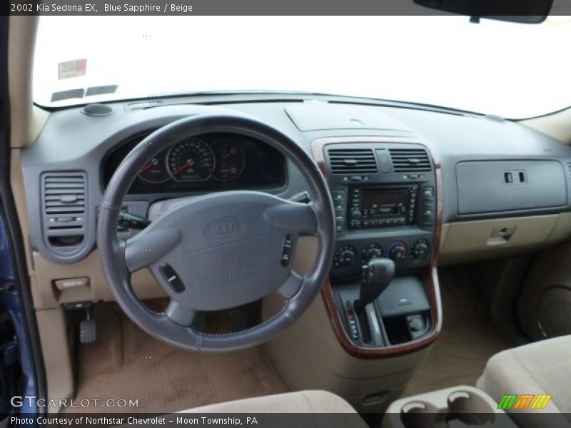 Blue Sapphire / Beige 2002 Kia Sedona EX