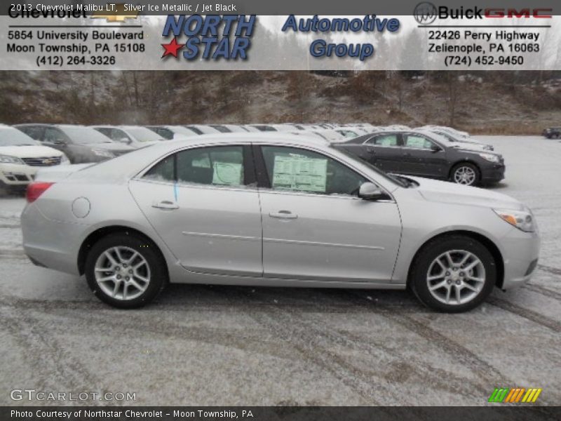 Silver Ice Metallic / Jet Black 2013 Chevrolet Malibu LT