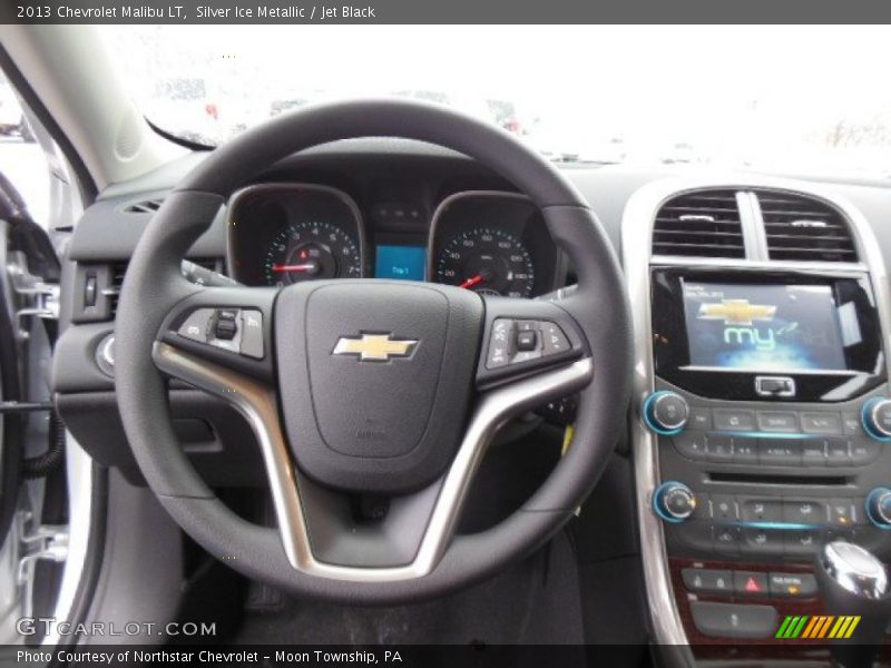 Silver Ice Metallic / Jet Black 2013 Chevrolet Malibu LT