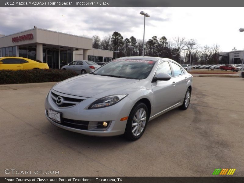 Ingot Silver / Black 2012 Mazda MAZDA6 i Touring Sedan