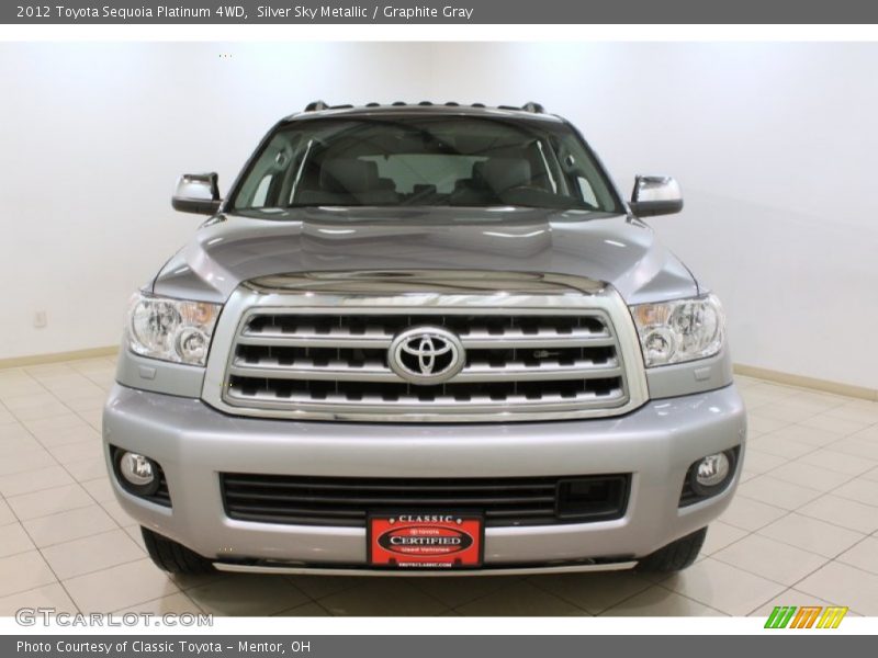 Silver Sky Metallic / Graphite Gray 2012 Toyota Sequoia Platinum 4WD