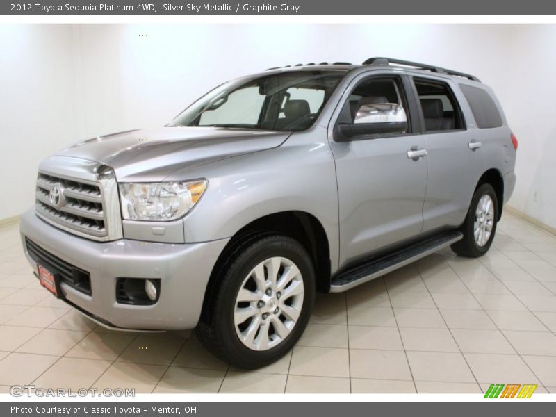 Silver Sky Metallic / Graphite Gray 2012 Toyota Sequoia Platinum 4WD