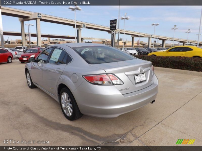 Ingot Silver / Black 2012 Mazda MAZDA6 i Touring Sedan