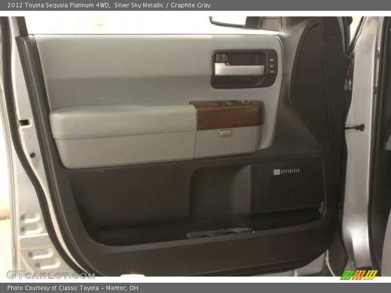 Silver Sky Metallic / Graphite Gray 2012 Toyota Sequoia Platinum 4WD