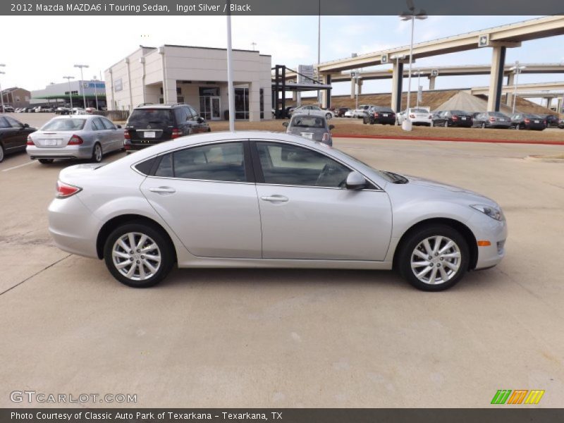 Ingot Silver / Black 2012 Mazda MAZDA6 i Touring Sedan
