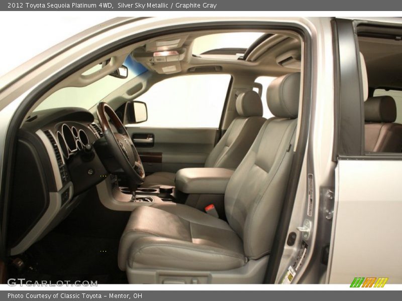 Silver Sky Metallic / Graphite Gray 2012 Toyota Sequoia Platinum 4WD