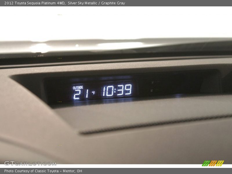 Silver Sky Metallic / Graphite Gray 2012 Toyota Sequoia Platinum 4WD