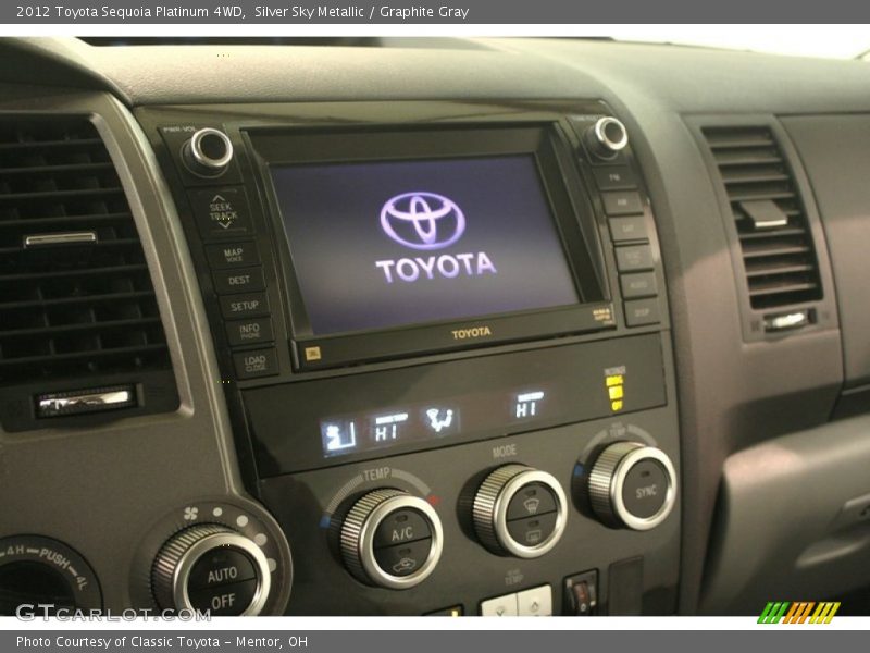Silver Sky Metallic / Graphite Gray 2012 Toyota Sequoia Platinum 4WD