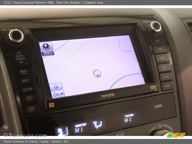 Silver Sky Metallic / Graphite Gray 2012 Toyota Sequoia Platinum 4WD