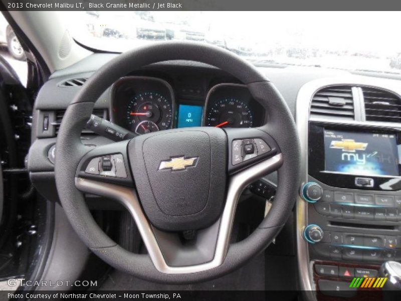 Black Granite Metallic / Jet Black 2013 Chevrolet Malibu LT