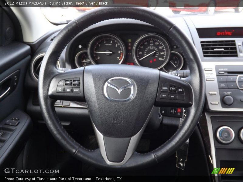 Ingot Silver / Black 2012 Mazda MAZDA6 i Touring Sedan