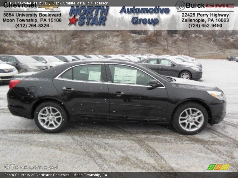 Black Granite Metallic / Jet Black 2013 Chevrolet Malibu LT