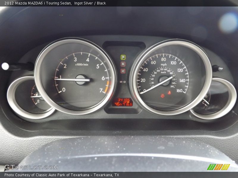 Ingot Silver / Black 2012 Mazda MAZDA6 i Touring Sedan