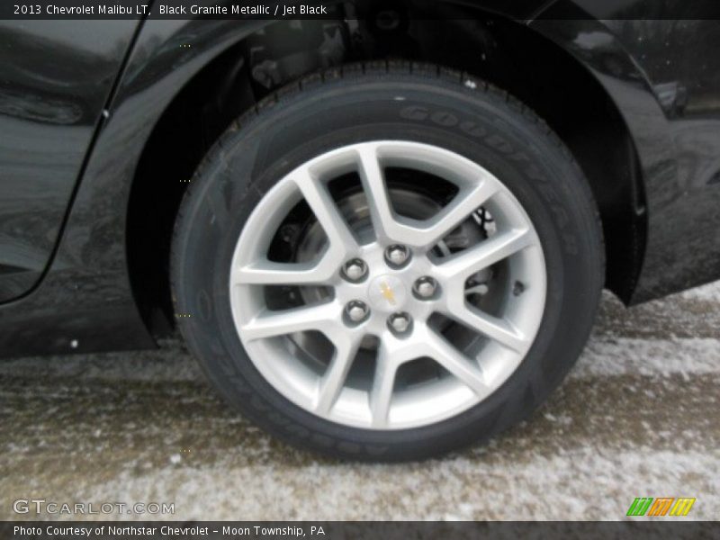 Black Granite Metallic / Jet Black 2013 Chevrolet Malibu LT