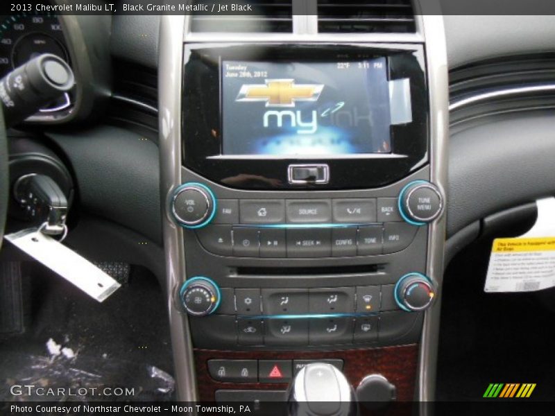 Black Granite Metallic / Jet Black 2013 Chevrolet Malibu LT