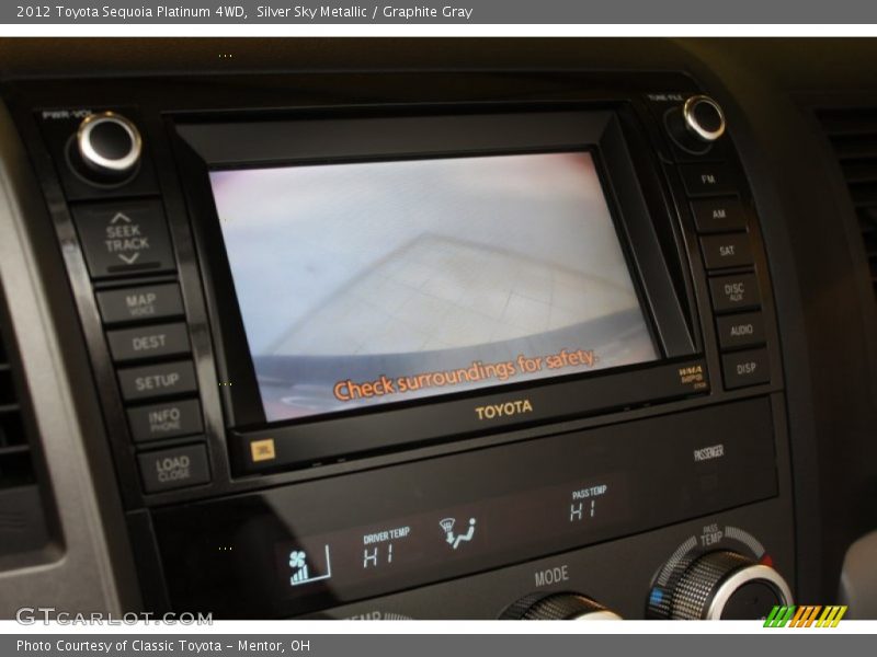 Silver Sky Metallic / Graphite Gray 2012 Toyota Sequoia Platinum 4WD