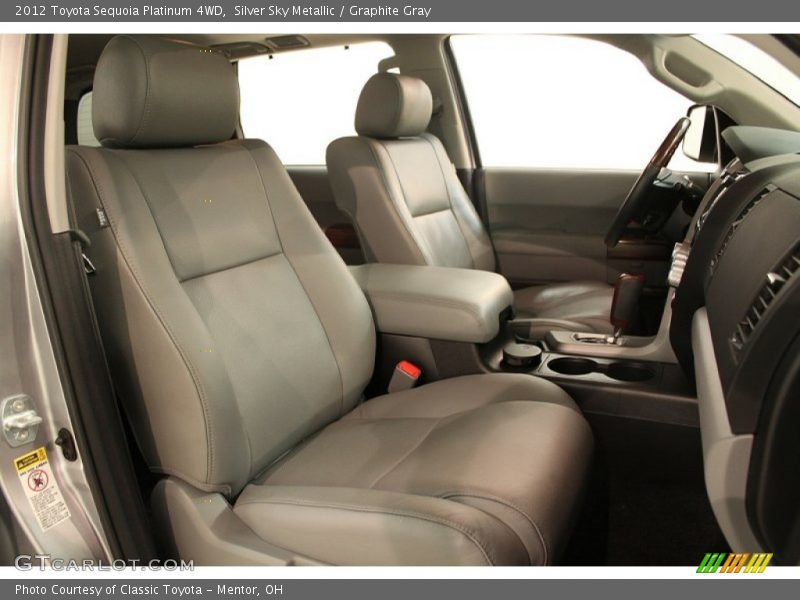 Silver Sky Metallic / Graphite Gray 2012 Toyota Sequoia Platinum 4WD