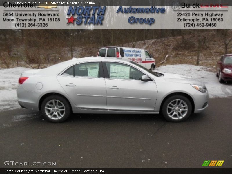 Silver Ice Metallic / Jet Black 2013 Chevrolet Malibu LT