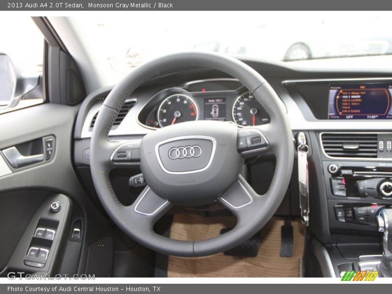 Monsoon Gray Metallic / Black 2013 Audi A4 2.0T Sedan