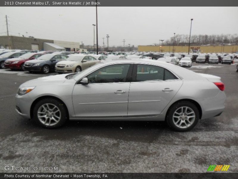 Silver Ice Metallic / Jet Black 2013 Chevrolet Malibu LT
