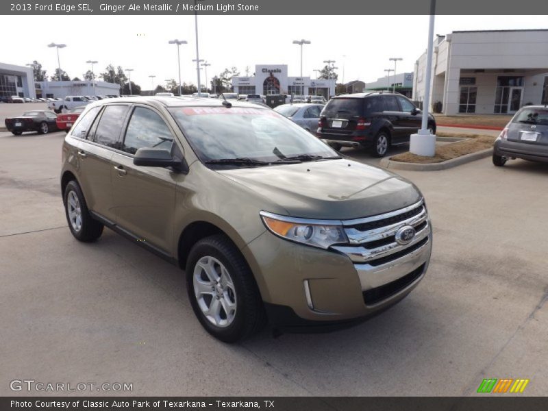 Ginger Ale Metallic / Medium Light Stone 2013 Ford Edge SEL