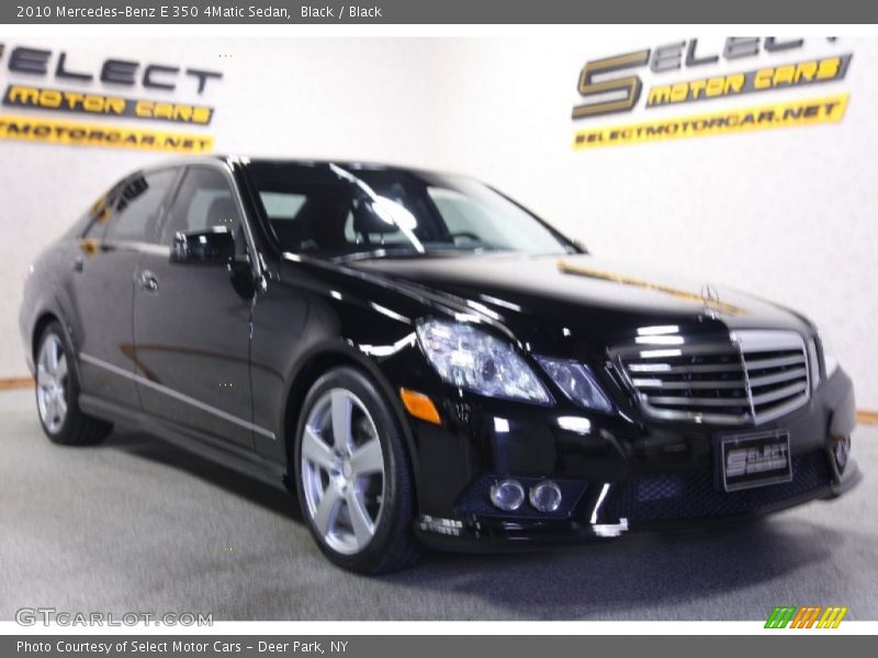 Black / Black 2010 Mercedes-Benz E 350 4Matic Sedan