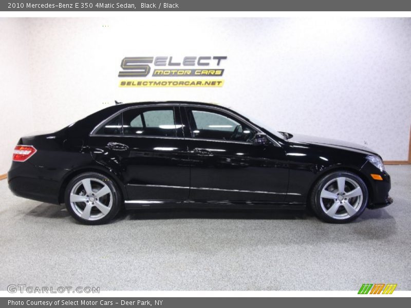 Black / Black 2010 Mercedes-Benz E 350 4Matic Sedan