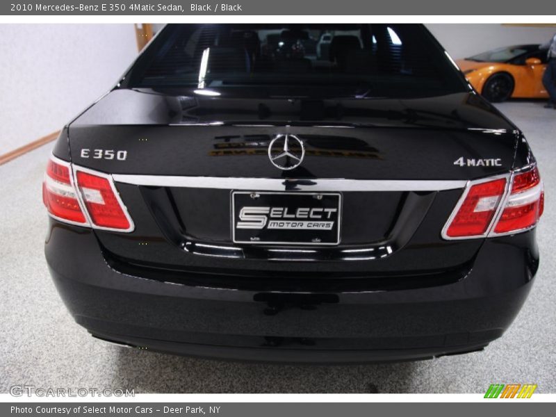 Black / Black 2010 Mercedes-Benz E 350 4Matic Sedan